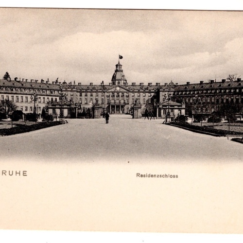 AK, Karlsruhe, Residenzschloss, Baden-Württemberg, Ansichtskarte (S7179)