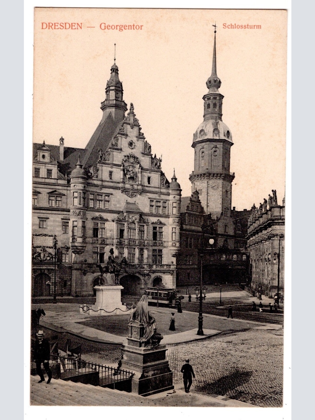 AK, Dresden - Georgentor, Sachsen, Ansichtskarte (S7182)
