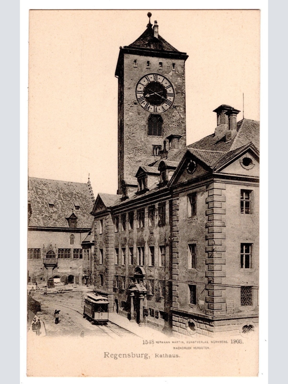 AK, Regensburg, Rathaus, Bayern, Ansichtskarte (S7190)