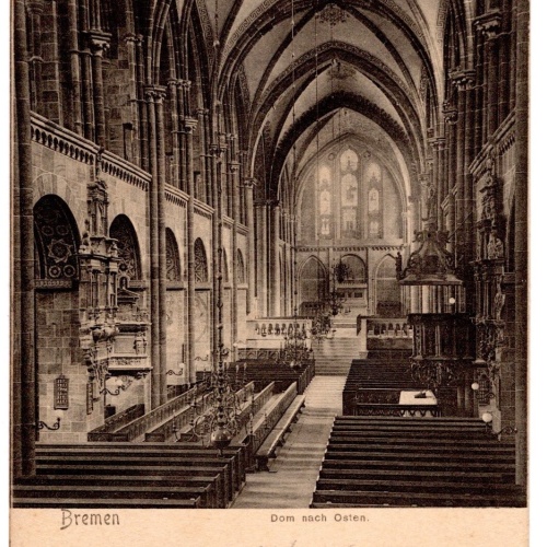 AK, Bremen, Dom nach Osten, Ansichtskarte (S7196)