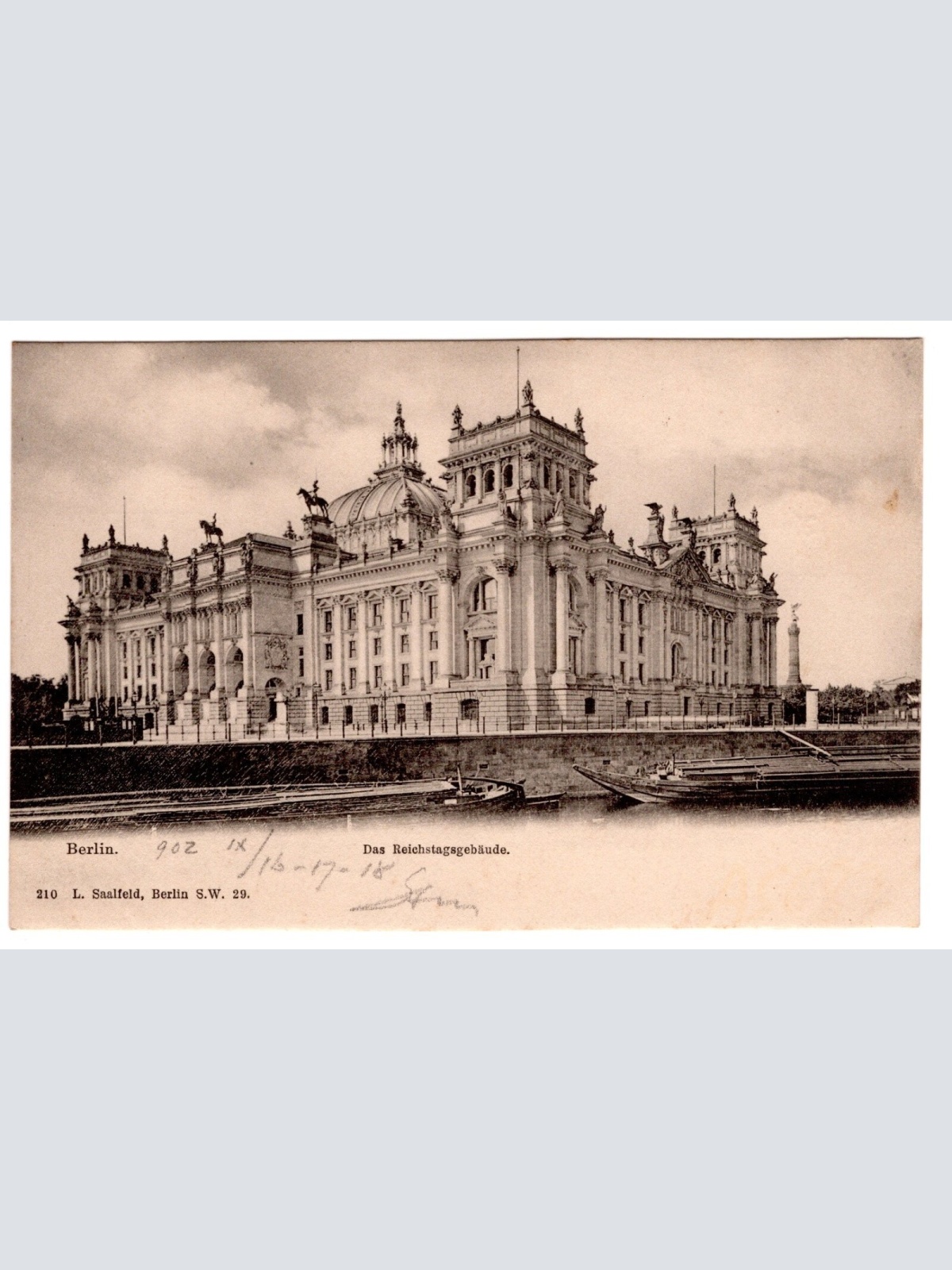 AK, Berlin, Das Reichstagsgebäude, Ansichtskarte (S7203)