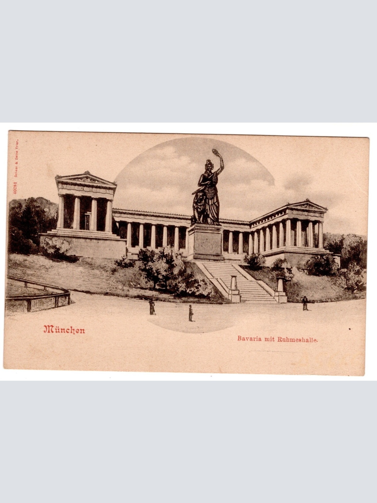 AK, München, Bavaria mit Ruhmeshalle, Bayern, Ansichtskarte (S7218)