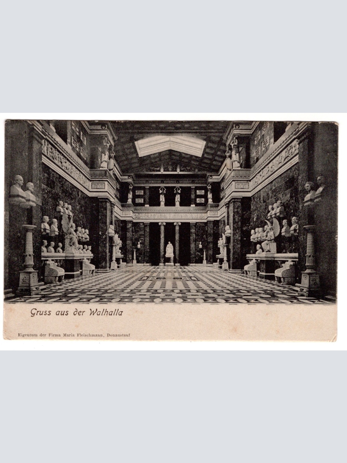 AK, Gruß aus der Walhalla, Bayern, Ansichtskarte (S7230)