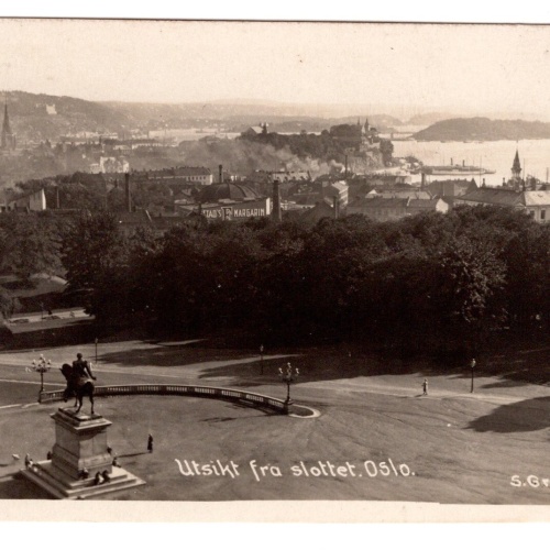 AK, Utsikt fra slottet, Oslo, Norwegen, Ansichtskarte (S7241)