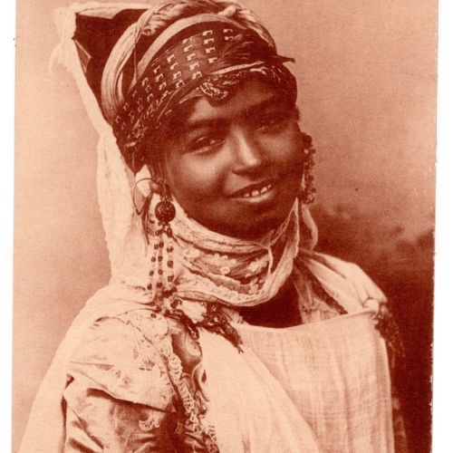 AK, Fillette de Constantine, Ansichtskarte (S7271)