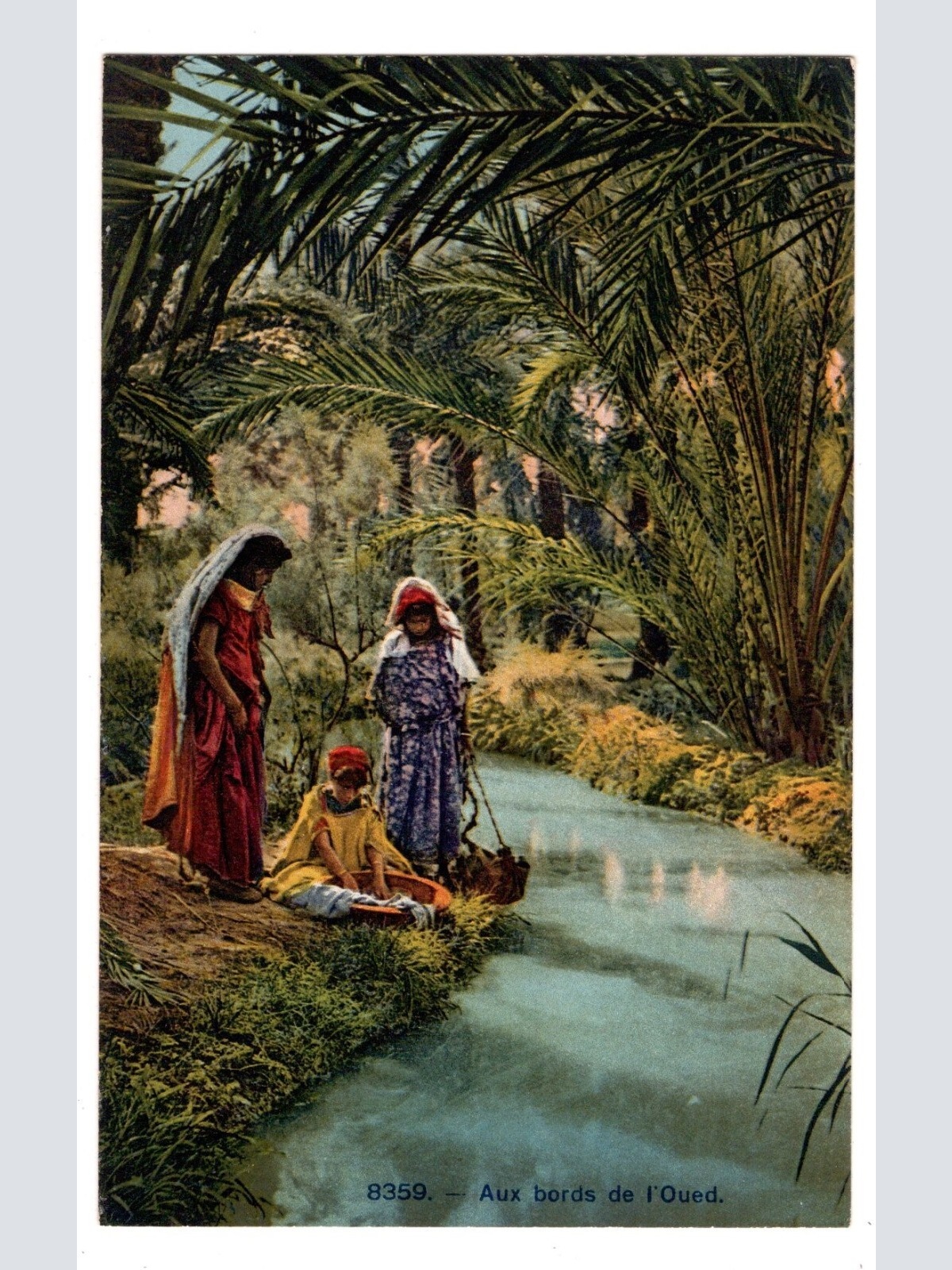 AK, Aux bords de l'Oued, Ansichtskarte (S7277)