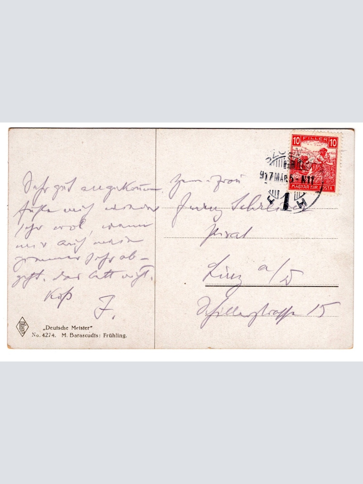 AK, M. Barascudts, Frühling, Ansichtskarte (S7283)