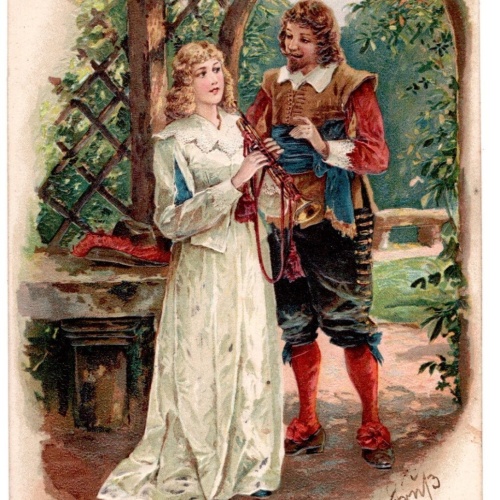 Präge-AK, Liebe ist von allen Lehren die geschwindeste, Ansichtskarte (S7287)