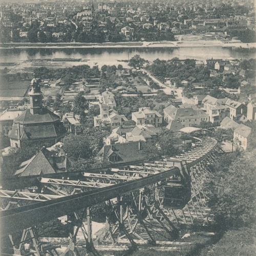 AK aus Loschwitz Schwebebahnrestaurant Tschechoslowakei Ansichtskarte (14525)