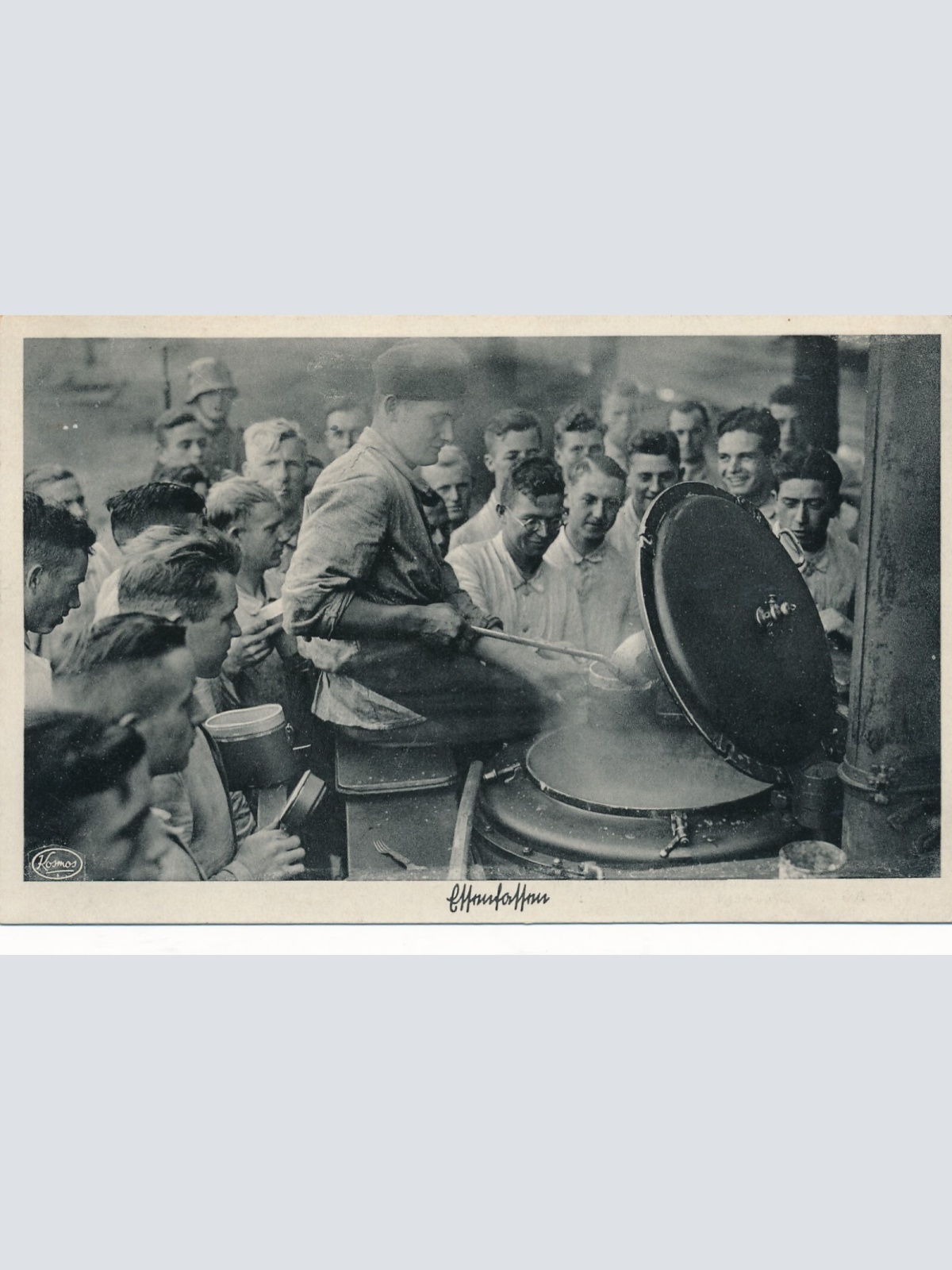 AK Unser Heer Soldaten beim Essensausschank Militaria Ansichtskarte (14511)