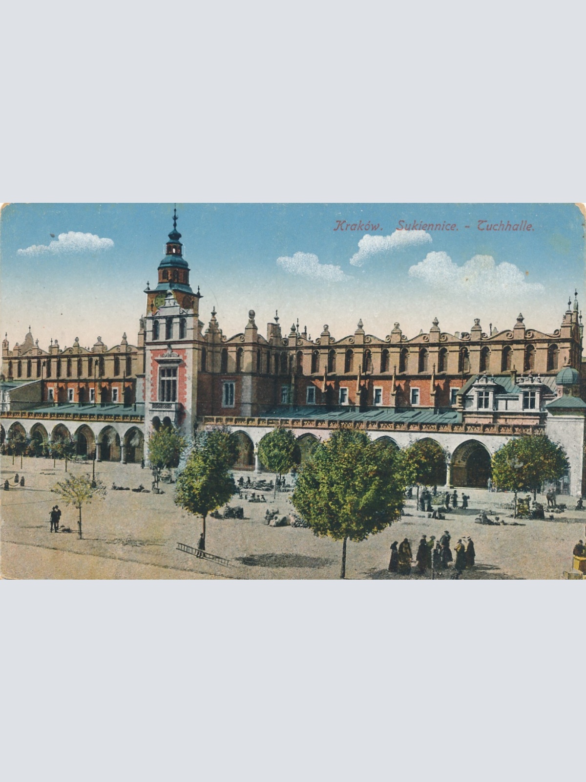 AK aus Krakow Sukiennice Tuchhalle Polen Ansichtskarte (14523)