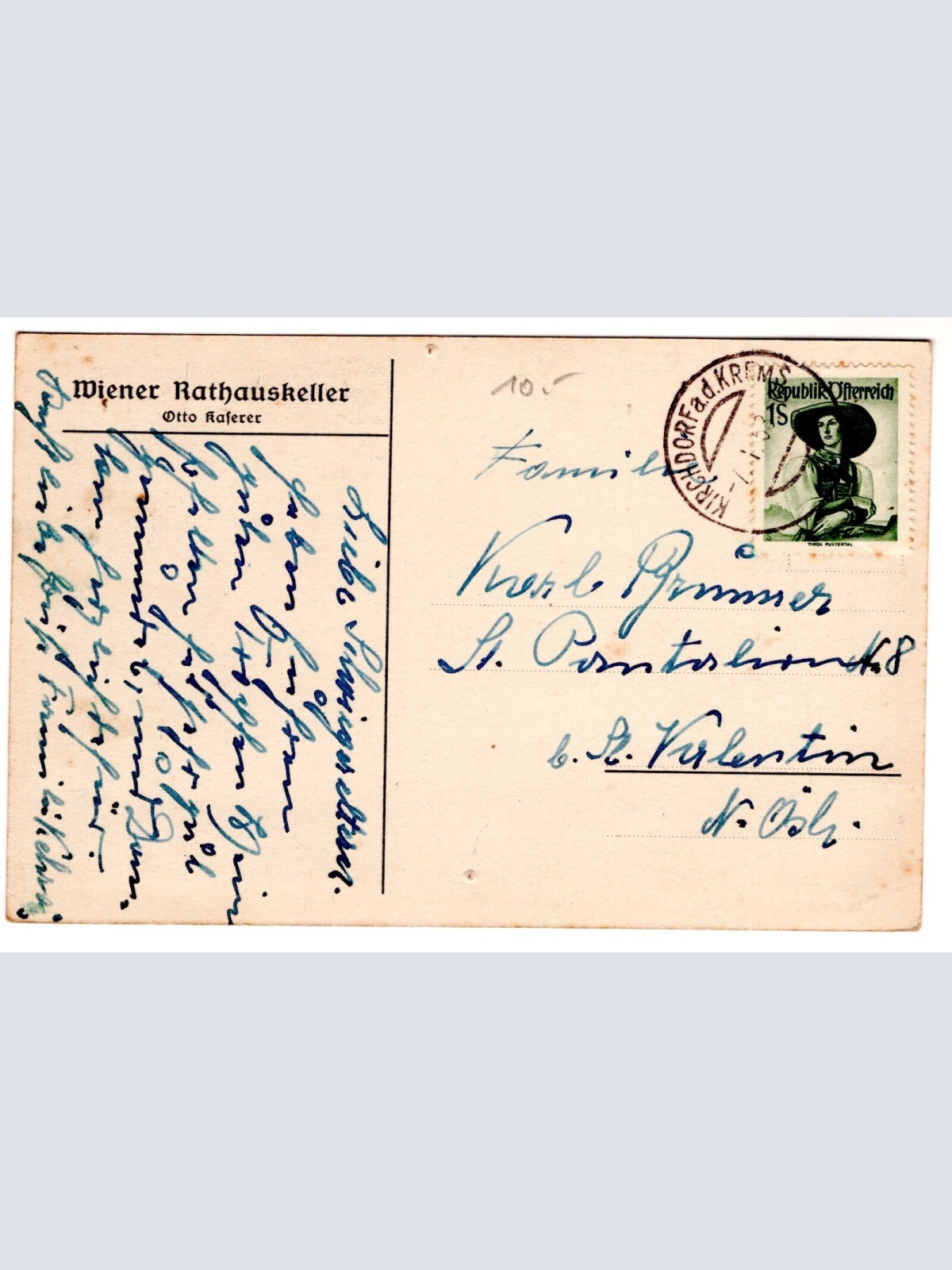 AK, Rathauskeller, Wien, Ansichtskarte (S7317)