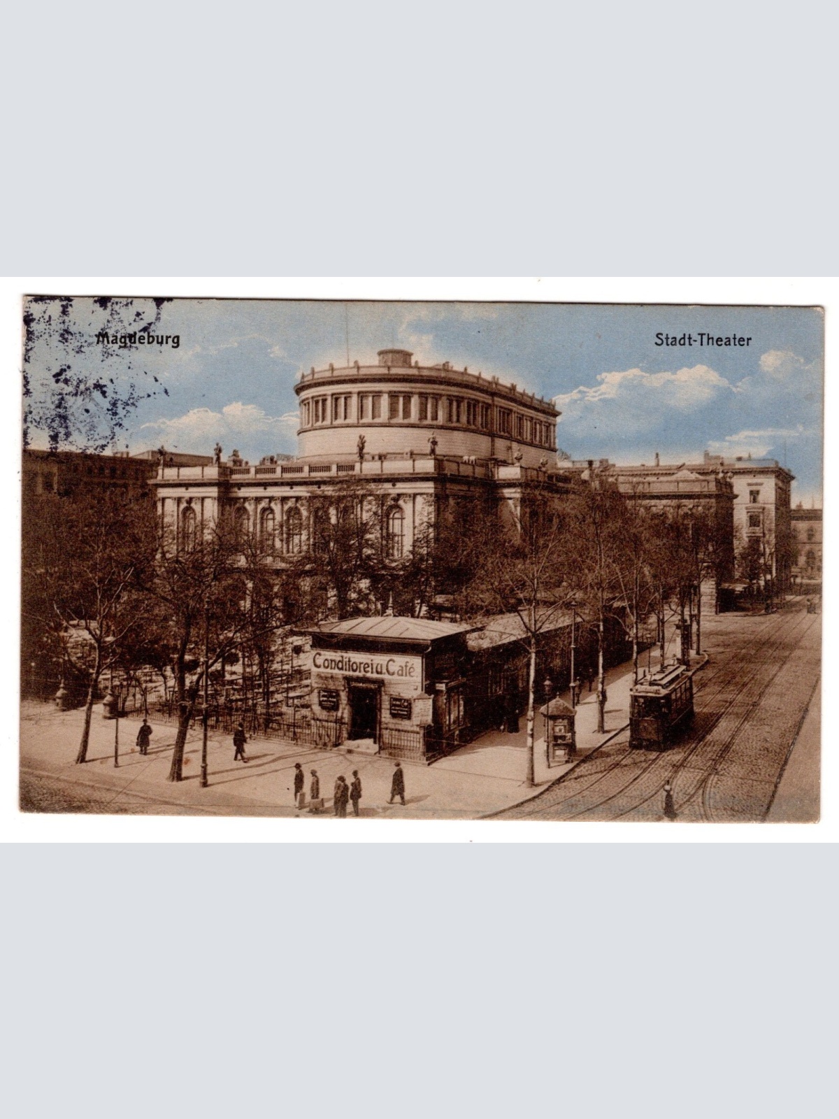 AK, Sachsen-Anhalt, Magdeburg, Stadt-Theater, Ansichtskarte (S7335)