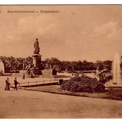 AK, Berlin, Bismarckdenkmal u. Siegessäule, Ansichtskarte (S7336)