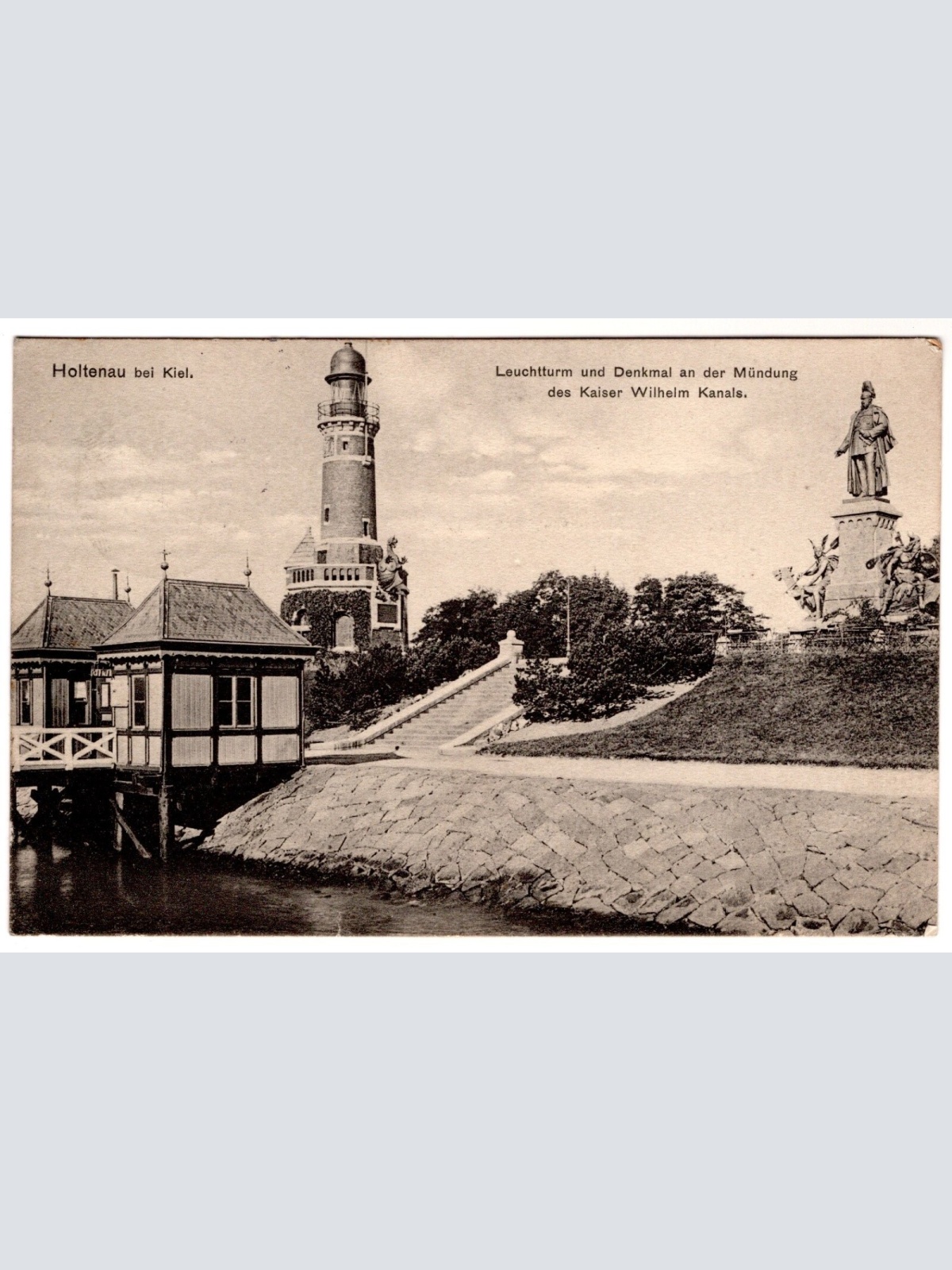 AK, Holtenau bei Kiel, Schleswig-Holstein, Leuchtturm, Ansichtskarte (S7338)