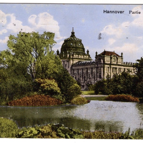 AK, Hannover, Partie beim Museum, Niedersachsen, Ansichtskarte (S7351)