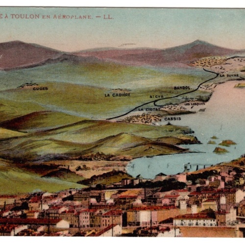 AK, Marseille, Toulon en Aeroplane, Frankreich, Ansichtskarte (S7376)