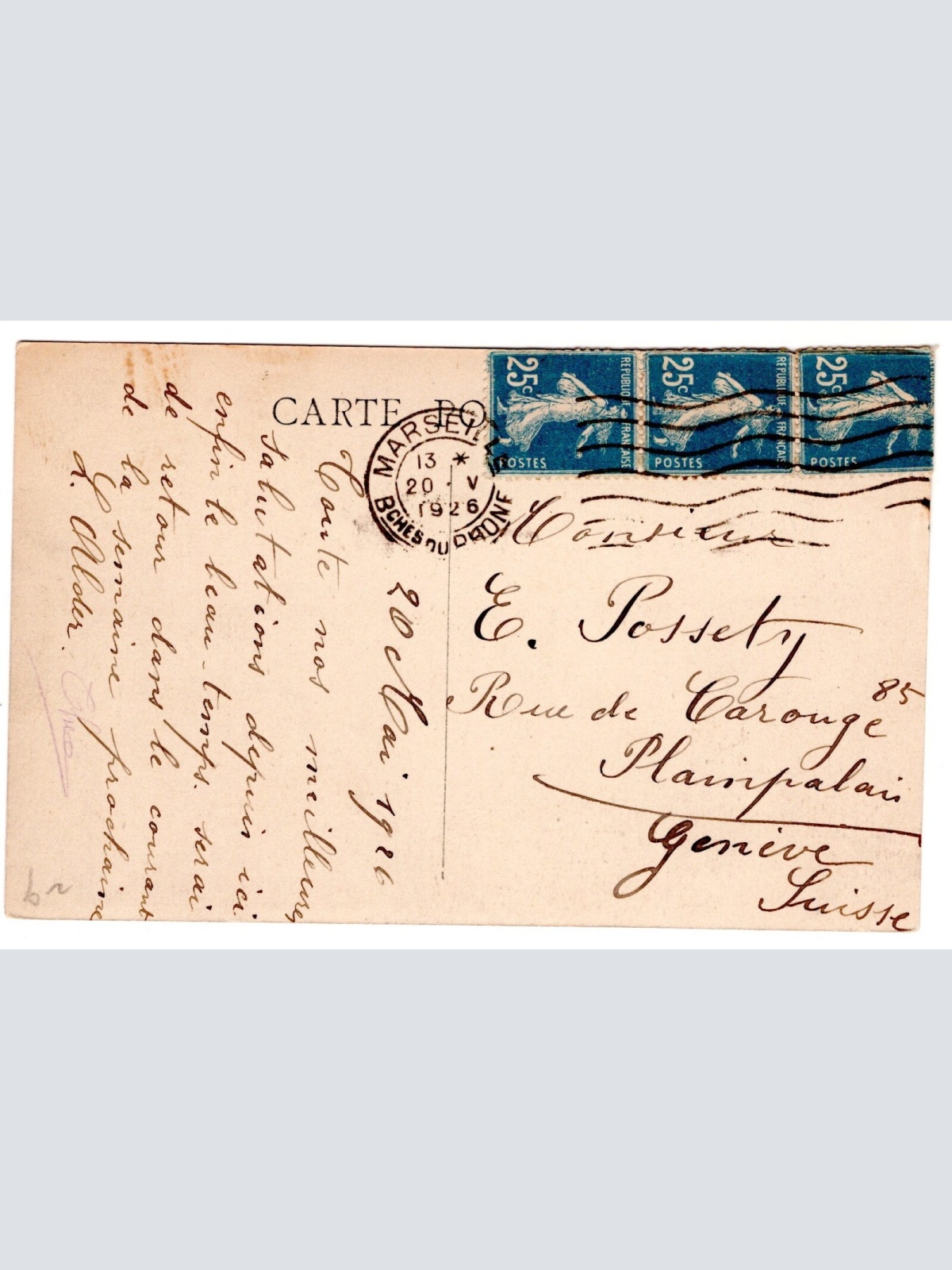 AK, Marseille, Te ve, Marius, Frankreich, Ansichtskarte (S7379)