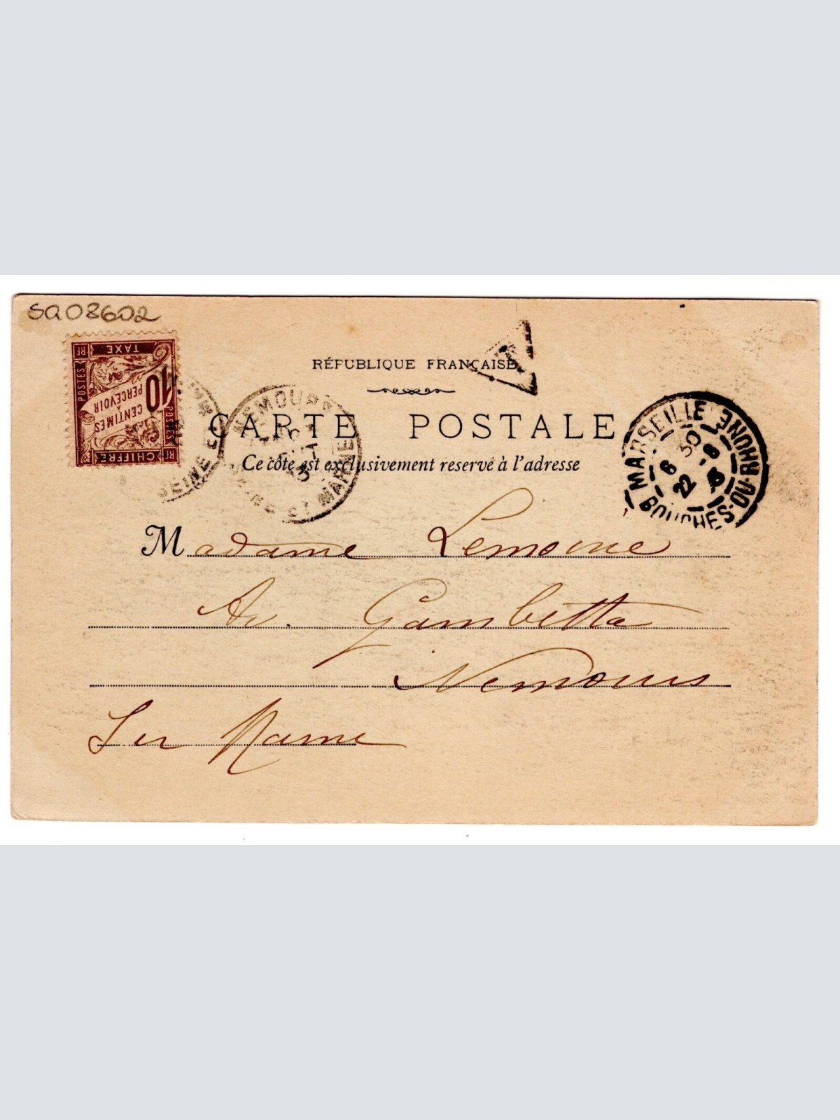 AK, Marseille, Les Allees de Meilhan, Frankreich, Ansichtskarte (S7383)