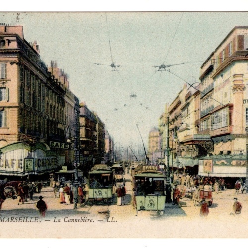 AK, Marseille, La Cannebiere, Frankreich, Ansichtskarte (S7385)