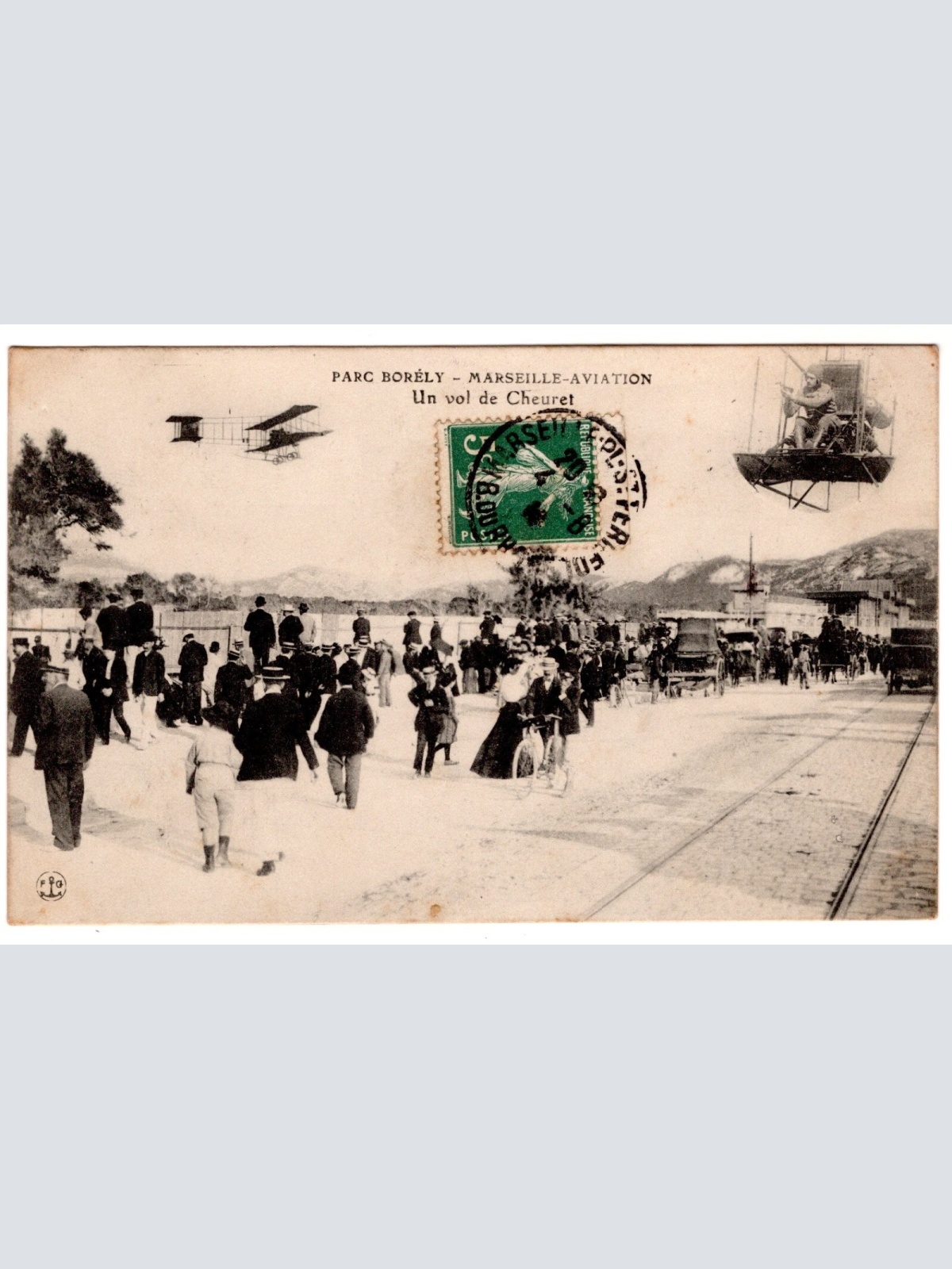 AK, Marseille, Aviation, Parc Borely, Frankreich, Ansichtskarte (S7397)