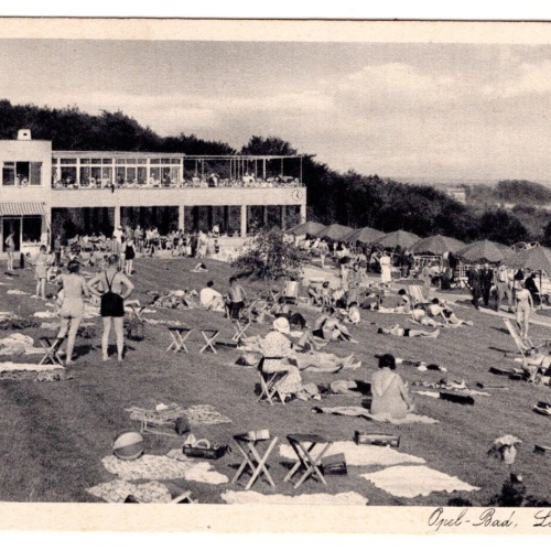 AK, Wiesbaden, Liegewiese, Hessen, Ansichtskarte (S7408)