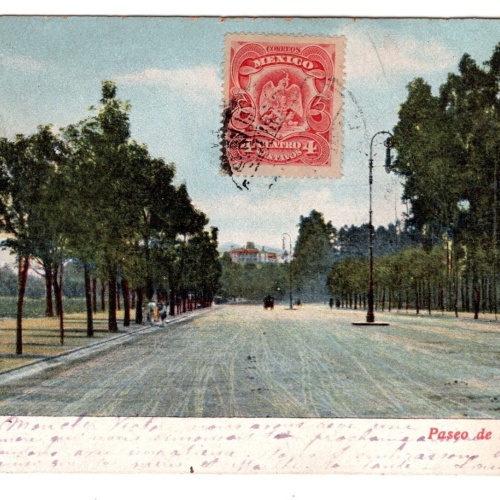 AK, Mexico City, Paseo de la Reforma, Ansichtskarte (S7418)