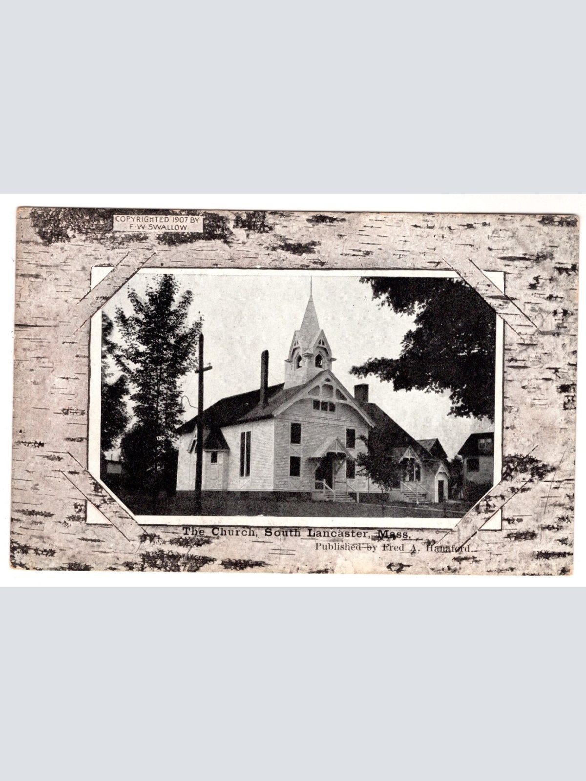 AK, The Church South Lancaster, Mass, Ansichtskarte (S7427)