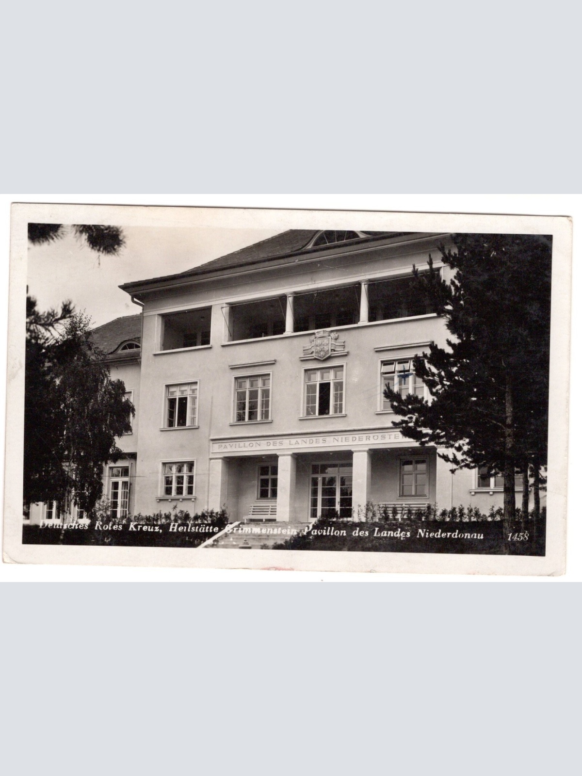 AK, Deutsches Rotes Kreuz, Heilstätte Grimmenstein, Ansichtskarte (S7443)