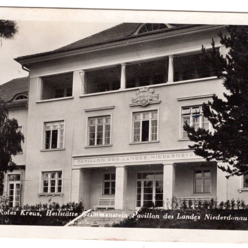 AK, Deutsches Rotes Kreuz, Heilstätte Grimmenstein, Ansichtskarte (S7443)
