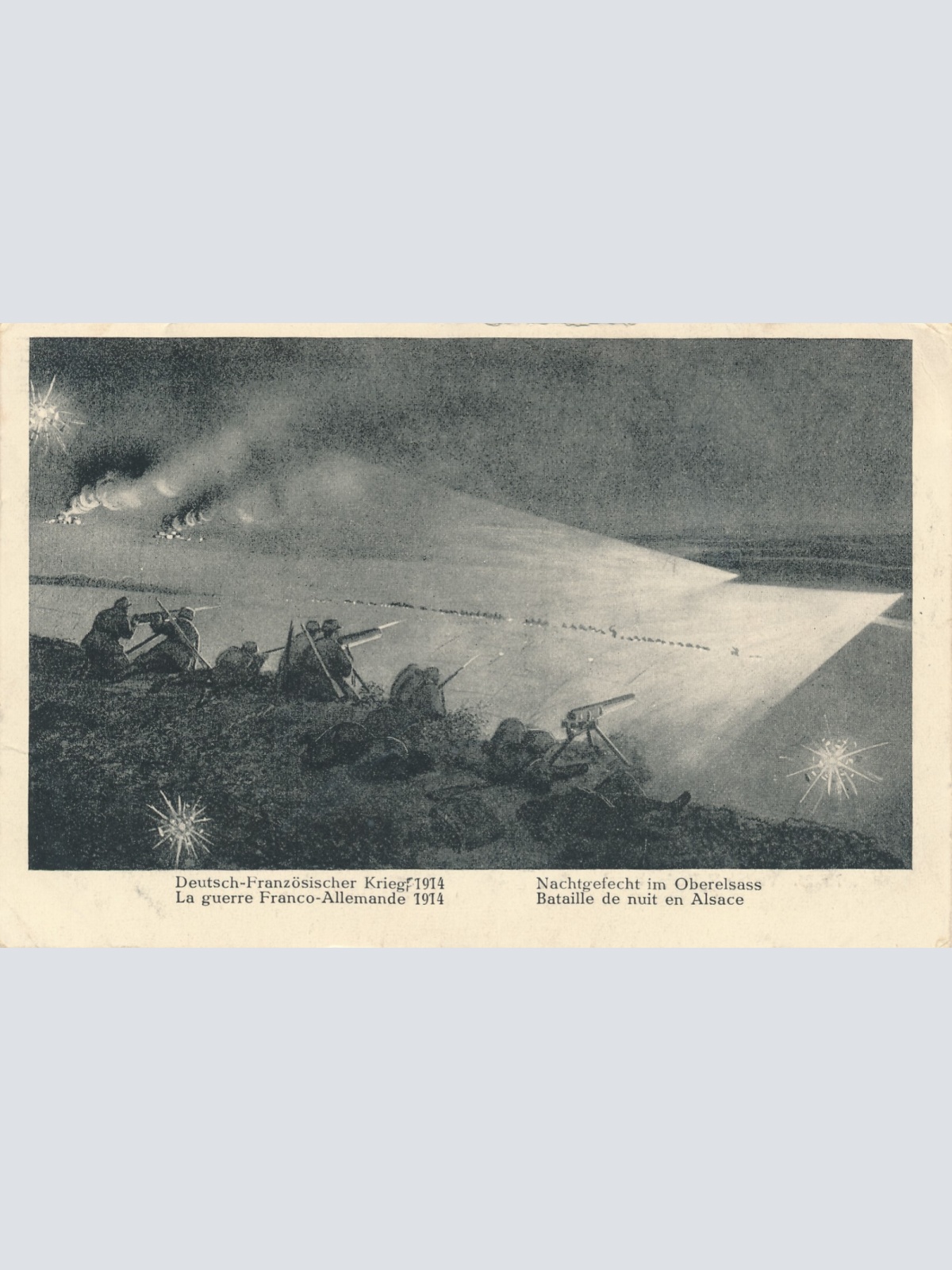 AK vom Deutsch Französchischem Krieg 1914 Militaria Ansichtskarte (14614)