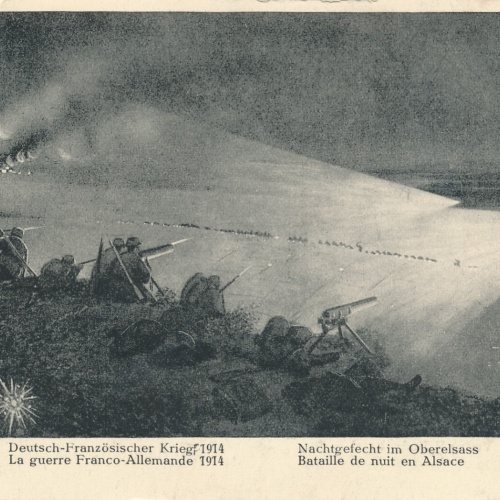 AK vom Deutsch Französchischem Krieg 1914 Militaria Ansichtskarte (14614)