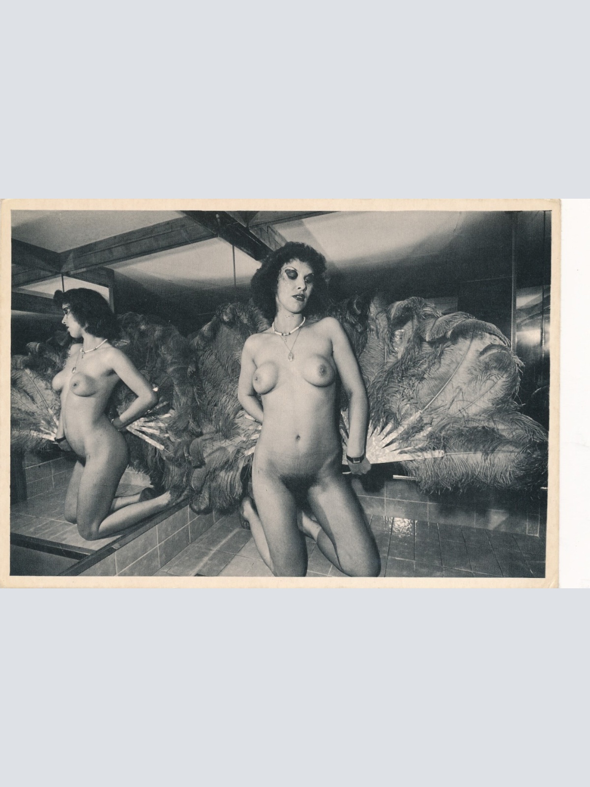 AK Akt Busen Nackte Frau Eviline Ansichtskarte (14581)