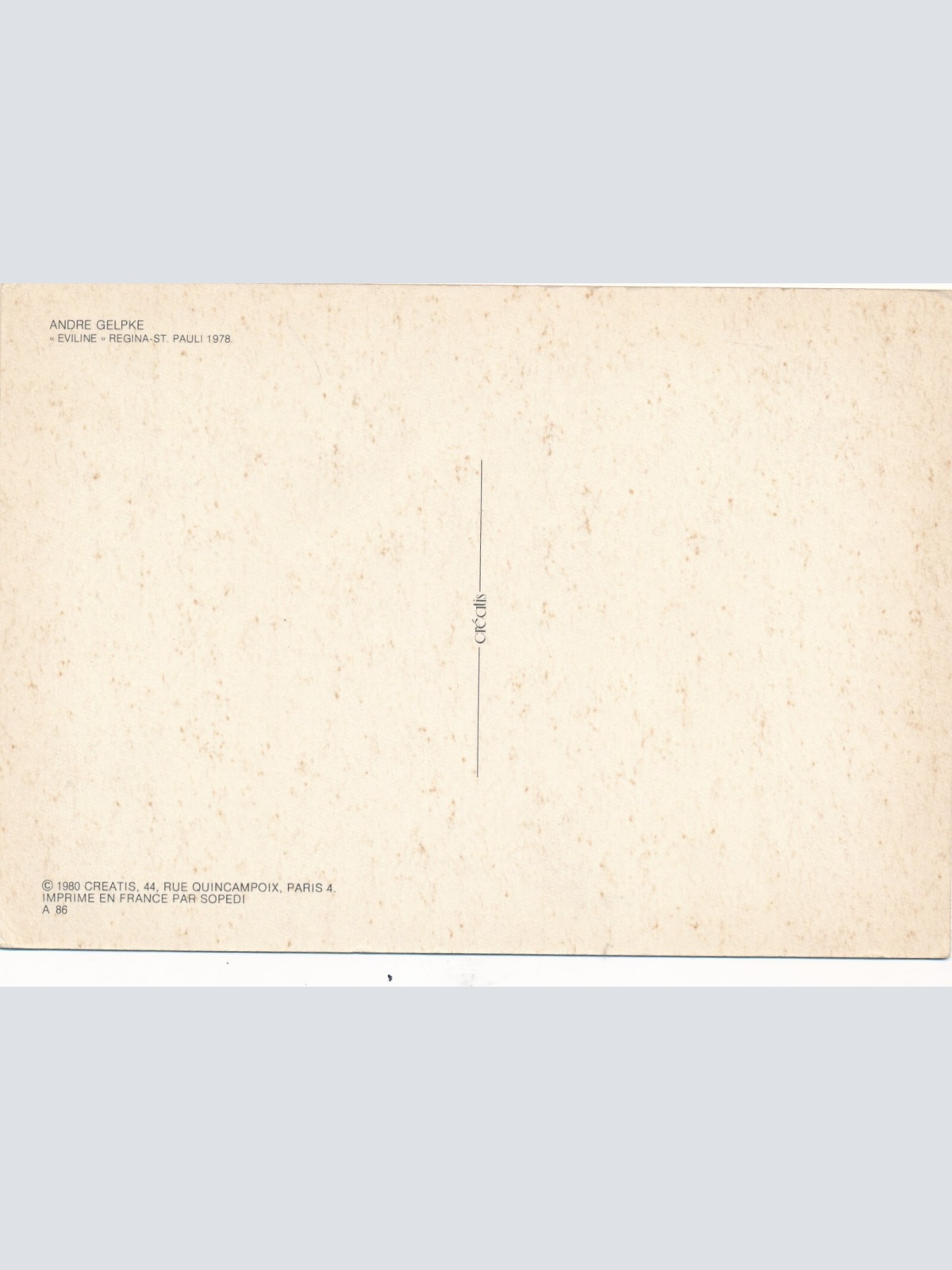 AK Akt Busen Nackte Frau Eviline Ansichtskarte (14581)