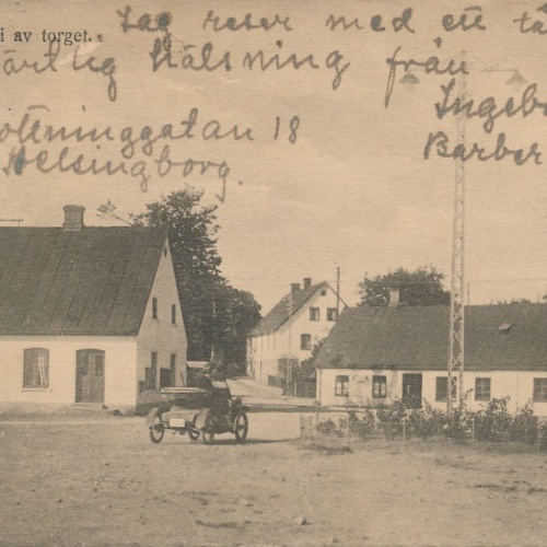 AK aus Höör Parti av torget Schweden Ansichtskarte (14583)