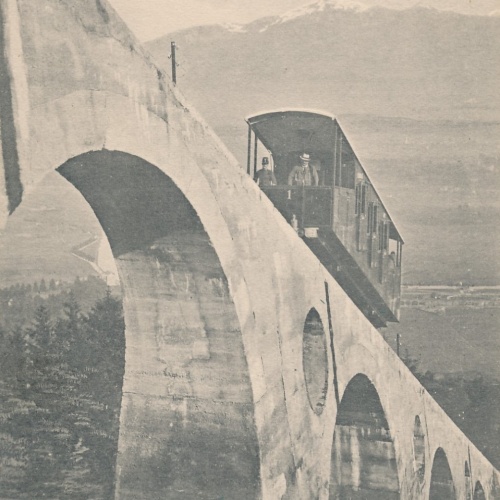 AK aus Innsbruck Viadukt der Hungerbahn Tirol Ansichtskarte (14711)