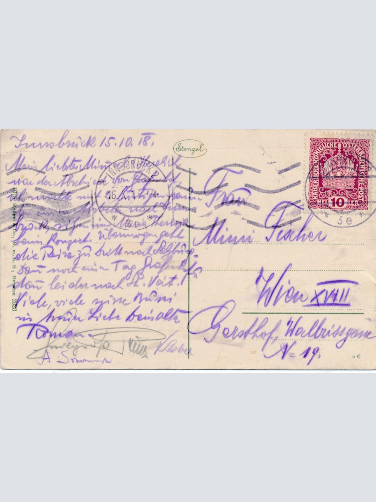 AK aus Innsbruck mit Goldenes Dachl Ansichtskarte (14678)