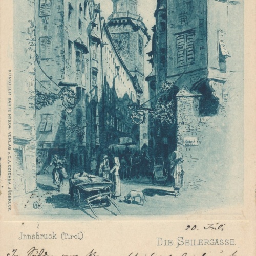 AK aus Innsbruck die Seilergasse Ansichtskarte (14682)