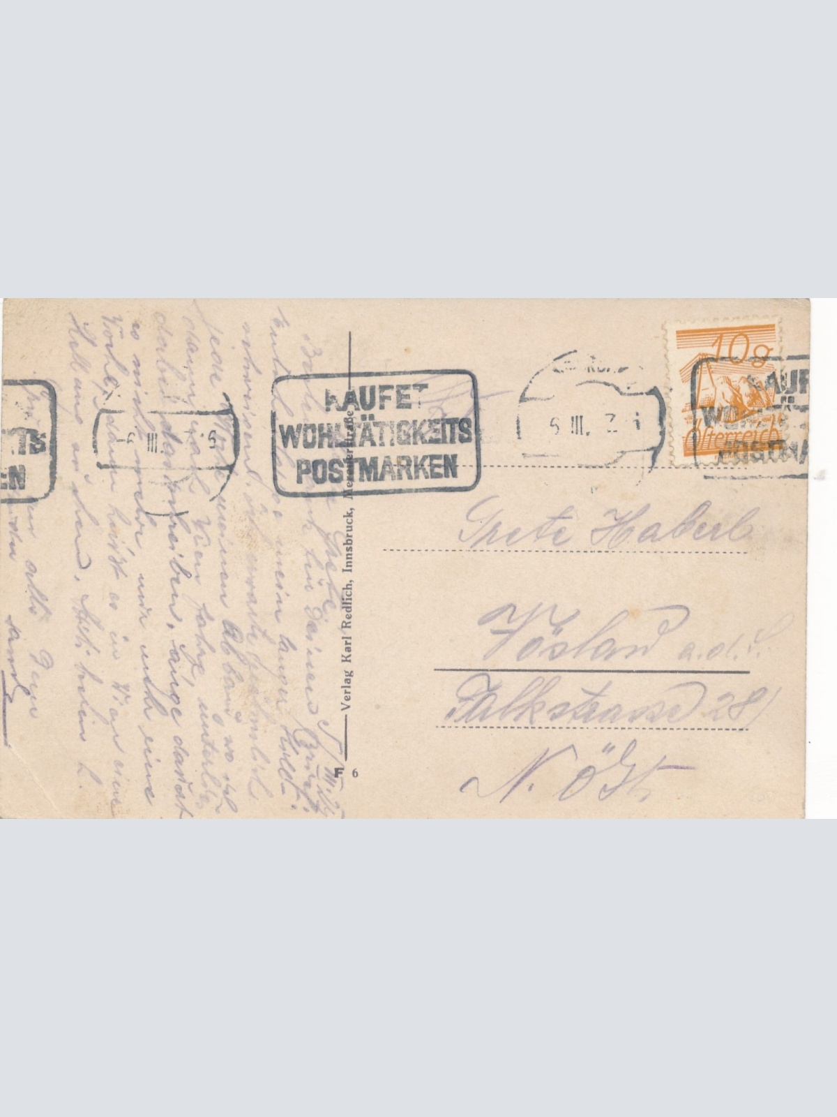 AK aus Innsbruck gegen Norden mit Bahn Tirol Ansichtskarte (14716)