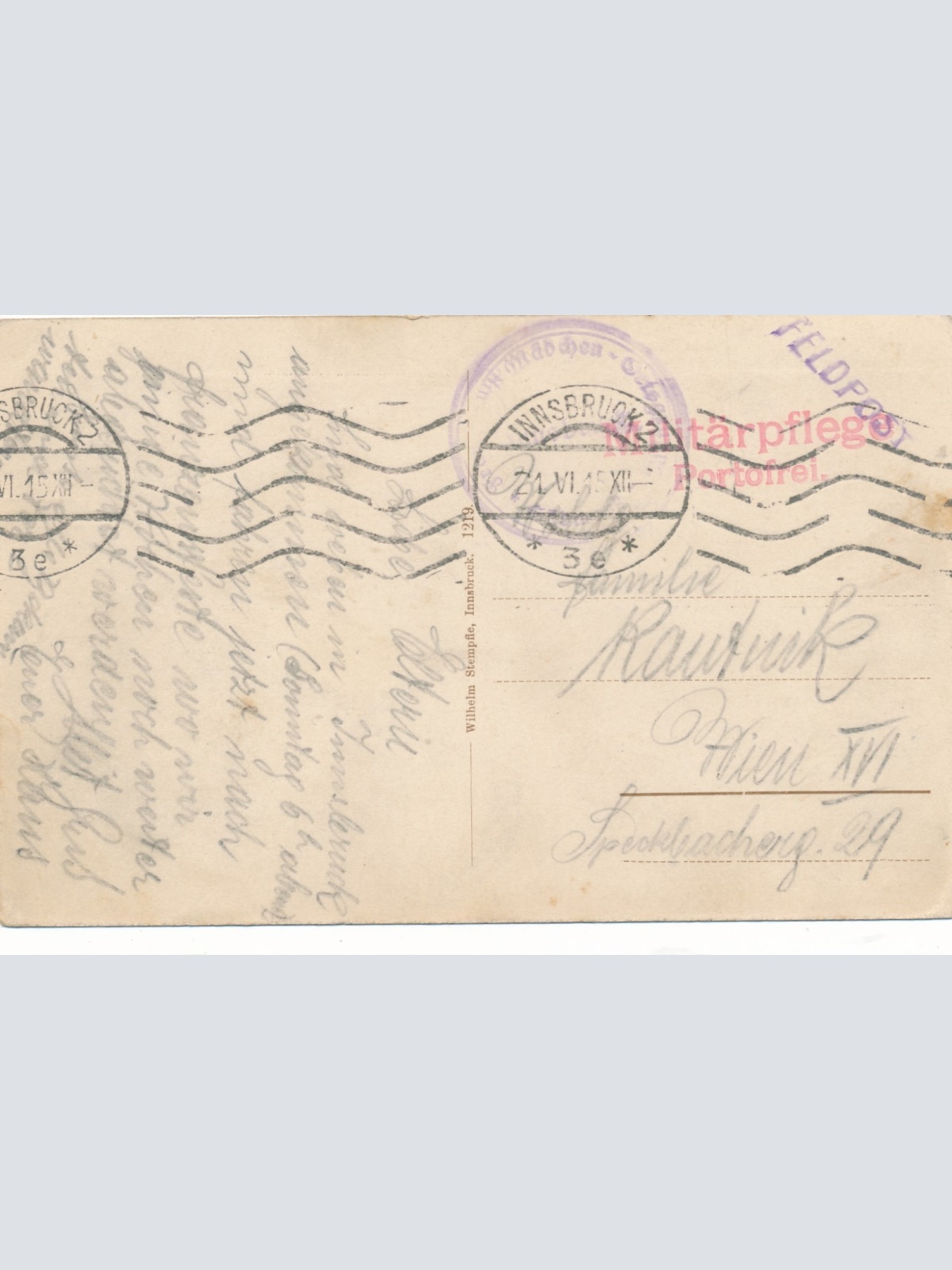 AK aus Innsbruck Maria Theresienstrasse Tirol Ansichtskarte (14766)