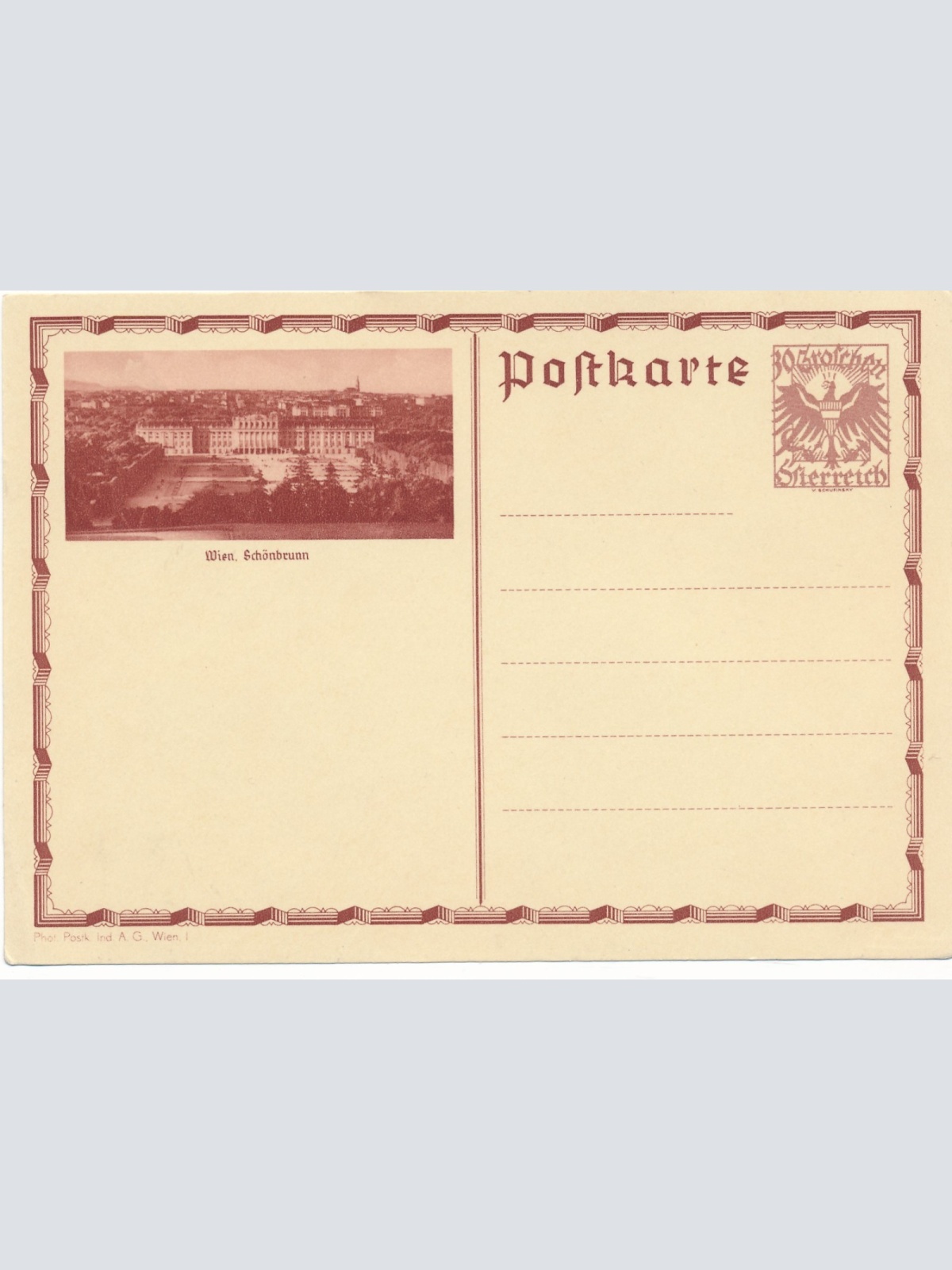 30 Groschn - Bildpost - Karte Wien Schönbrunn (14784)