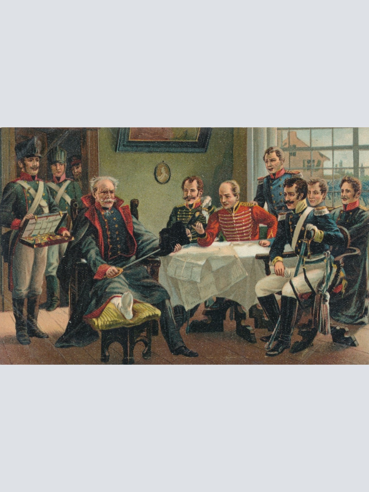 AK aus Grosser Zeit Blücher empfängt bei Genappe Ansichtskarte (14851)