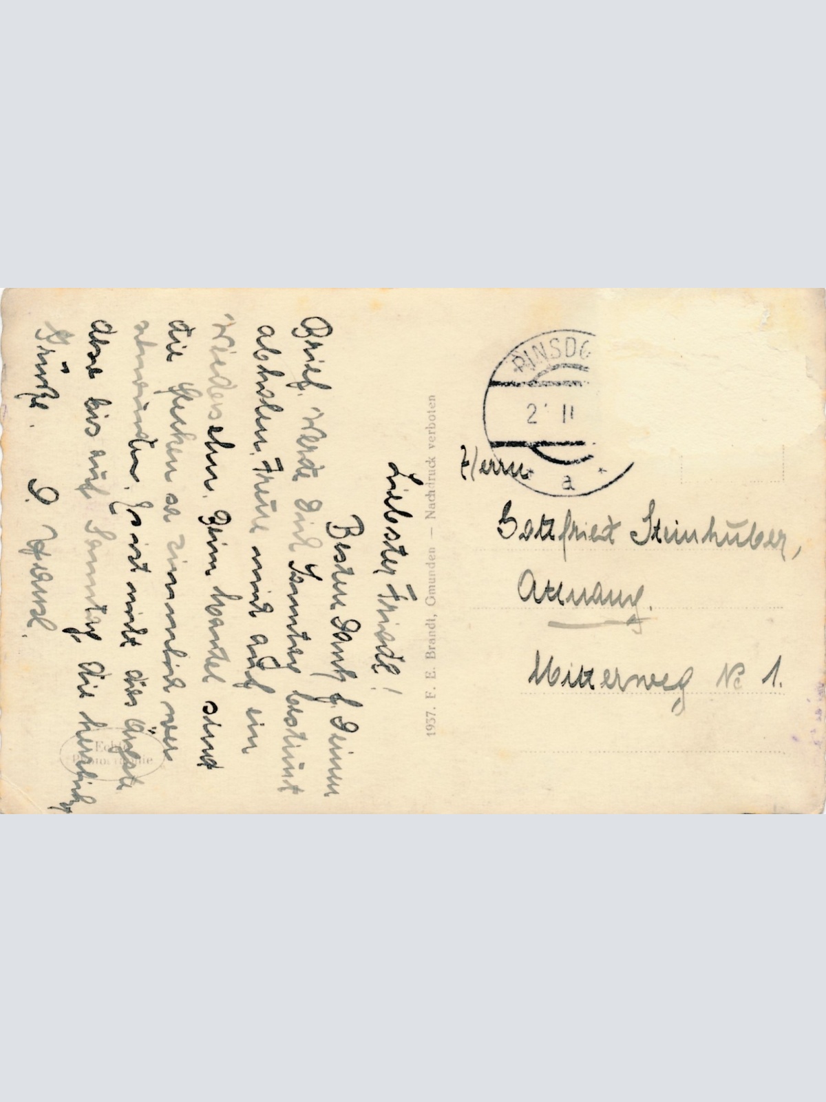 AK aus Gmunden im Winter Oberösterreich Ansichtskarte (15029)