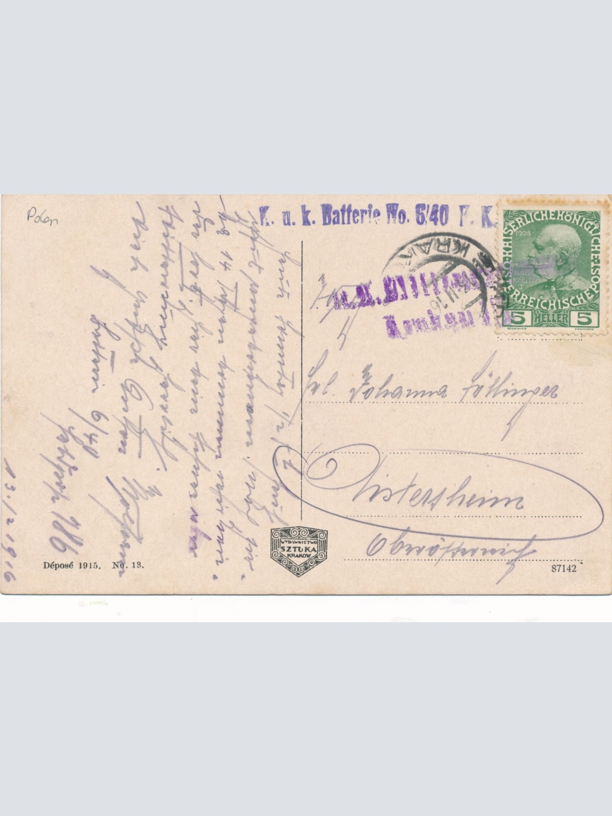 AK aus Krakau - Krakow Polen Ansichtskarte (14884)