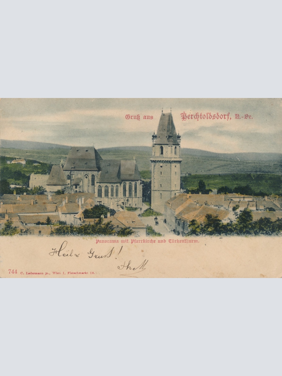 AK gruss aus Perchtoldsdorf Niederösterreich Ansichtskarte (14889)
