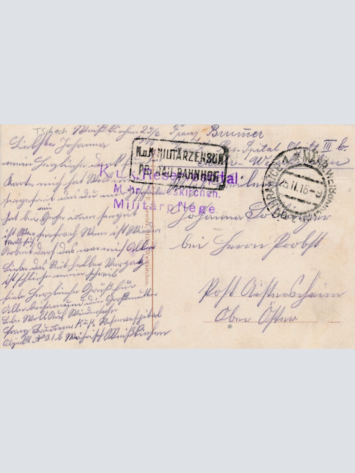 AK aus Mähr Weisskirchen Tschechoslowakei Ansichtskarte (14882)