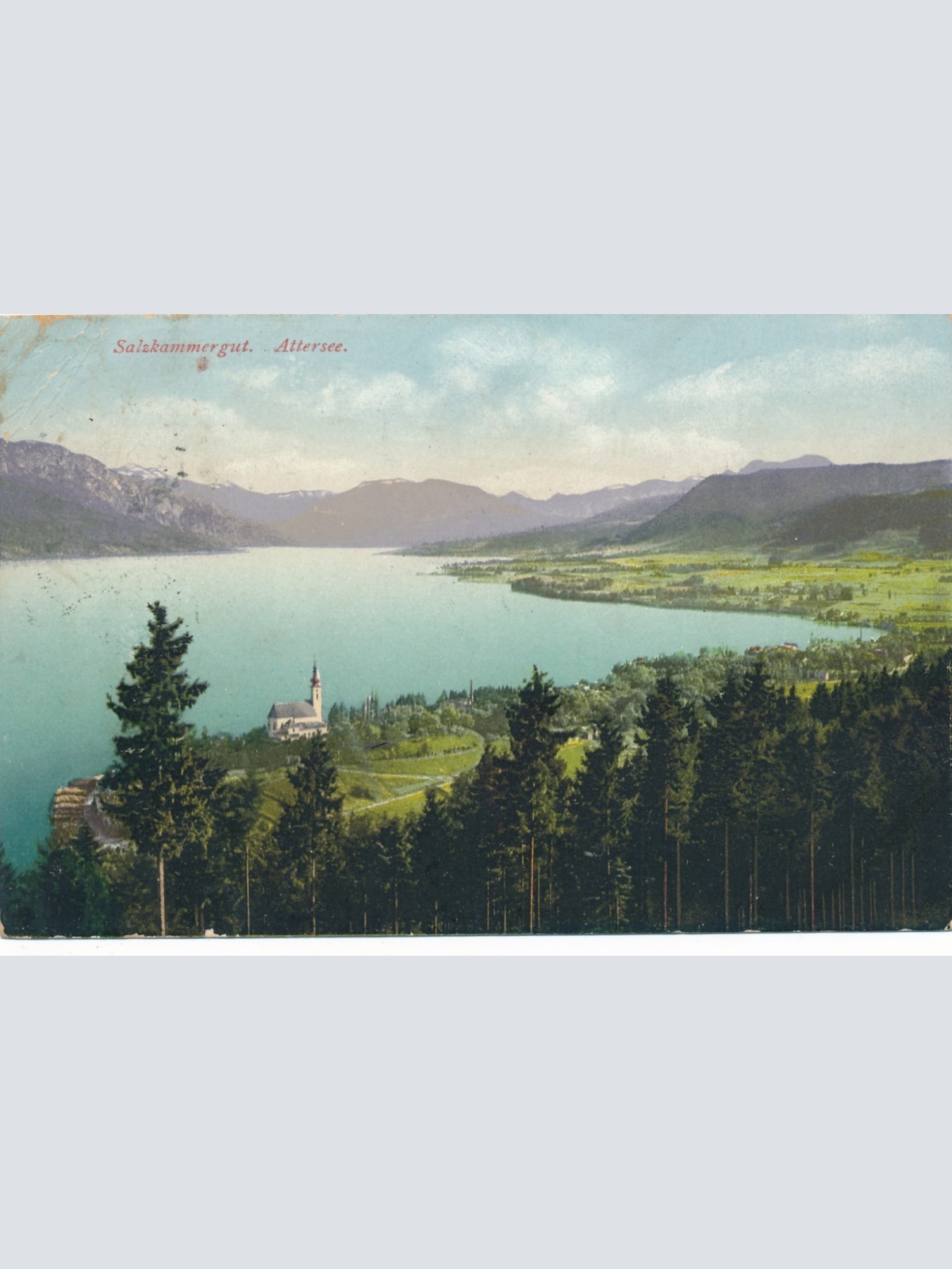 AK vom Attersee Oberösterreich Ansichtskarte (15054)