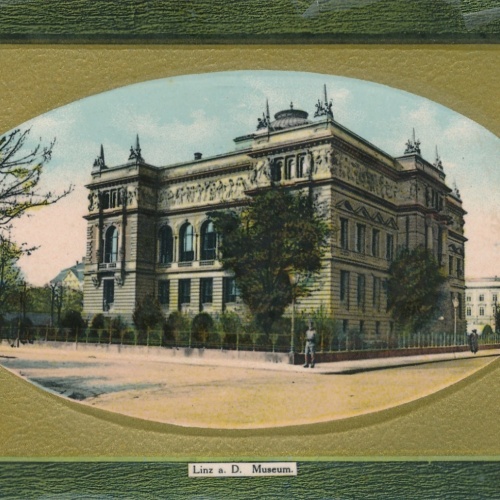 AK aus Linz mit Museum Oberösterreich Ansichtskarte (15055)