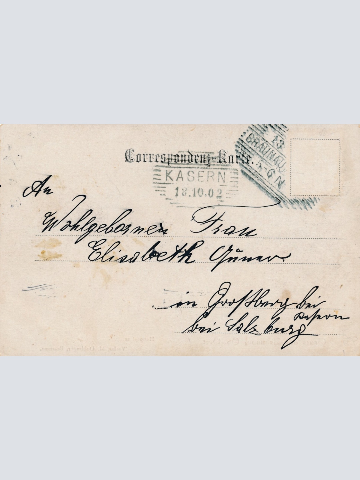 AK gruss aus Braunau Hauptplatz Oberösterreich Ansichtskarte (15061)