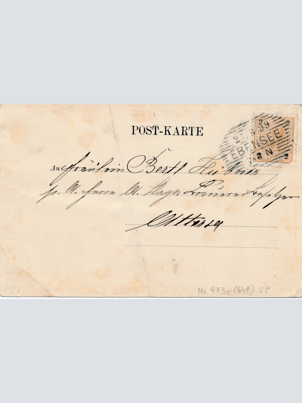 AK aus Ebensee mit Brücke Oberösterreich Ansichtskarte (15063)